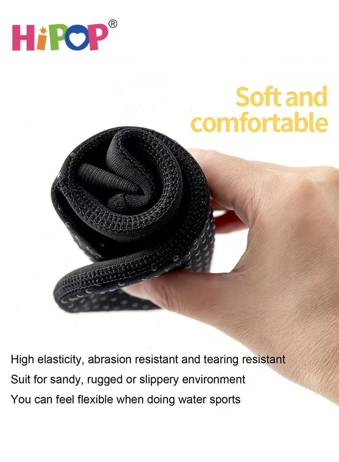 هيبوب جوارب غوص نيوبرين زوج واحد، جوارب بدلة غوص 3 ملم بنعل مانع للانزلاق، جوارب شاطئ لجوارب زعانف السباحة للبالغين، جوارب غوص مقاومة للبرد وغير قابلة للانزلاق ومقاومة للتآكل للغطس وأنشطة الشاطئ - Image 3