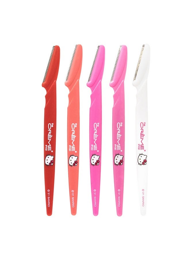 The Crème Shop He Crème Shop ; Hello Kitty Bye Fuzzies! Perfect Arch Shaping Dermaplane Razors (Set Of 5)  - Image 2