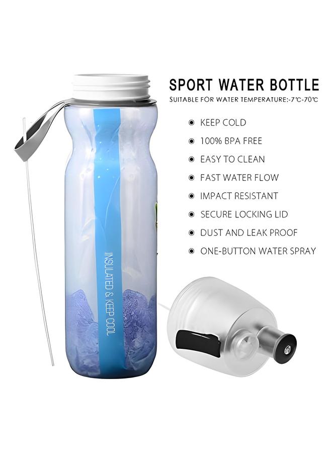 HALAMODO 500Ml Drink and Mist Spray Water Bottle, Insulated 2-in-1 Function, Double-Wall Insulation, BPA-Free, Perfect for Sports, Cycling Outdoor Activities - Image 3