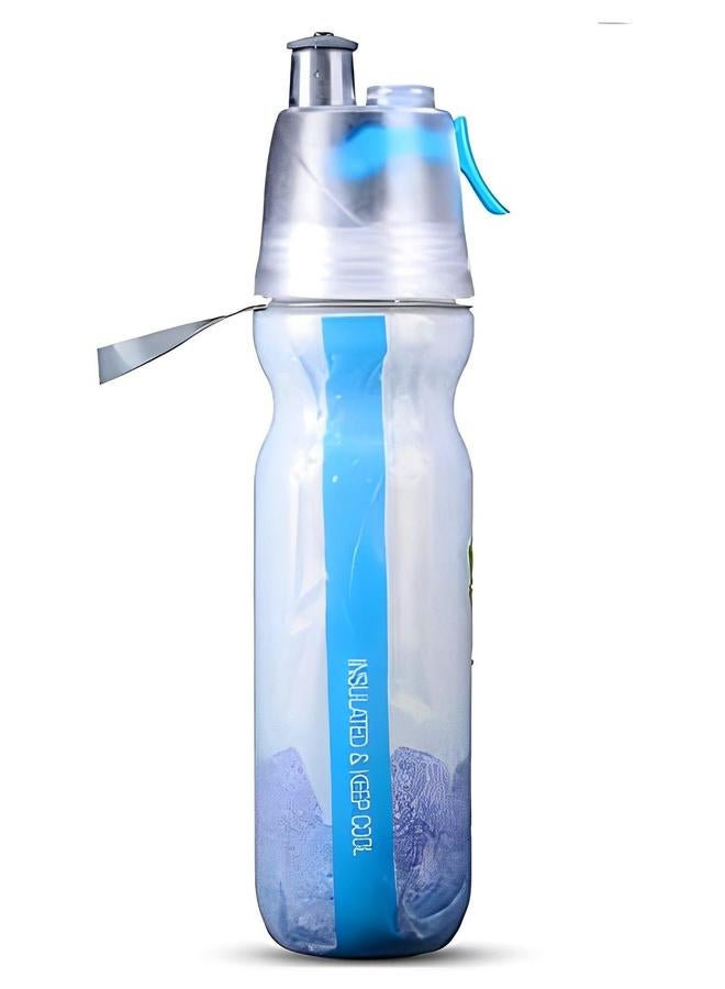 HALAMODO 500Ml Drink and Mist Spray Water Bottle, Insulated 2-in-1 Function, Double-Wall Insulation, BPA-Free, Perfect for Sports, Cycling Outdoor Activities - Image 1