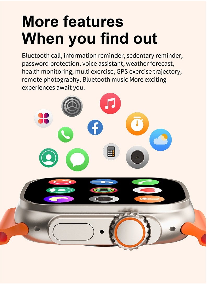 AROAQ - T900 Ultra Bluetooth Calling Smart Watch, 2.2" Big Display Multifunctional Smart Sports Watch, 220mah Battery Waterproof Smart Wrist Watch with All Sports Features And Health Tracker, (Green) - Image 1
