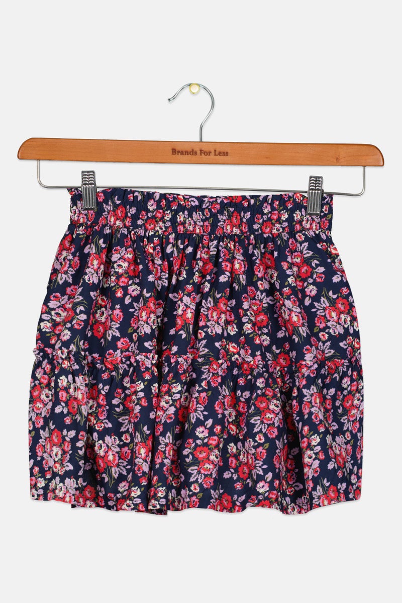 GAP Kids Girl Floral Print Skort, Multicolor - Image 2