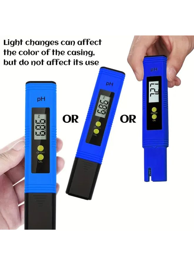 Premium Digital PH Meter And TDS Tester White Blue Plastic Material Easy To Read LCD Display For Aquariums Pools And Spas Water Quality Monitor For Fish - Image 4