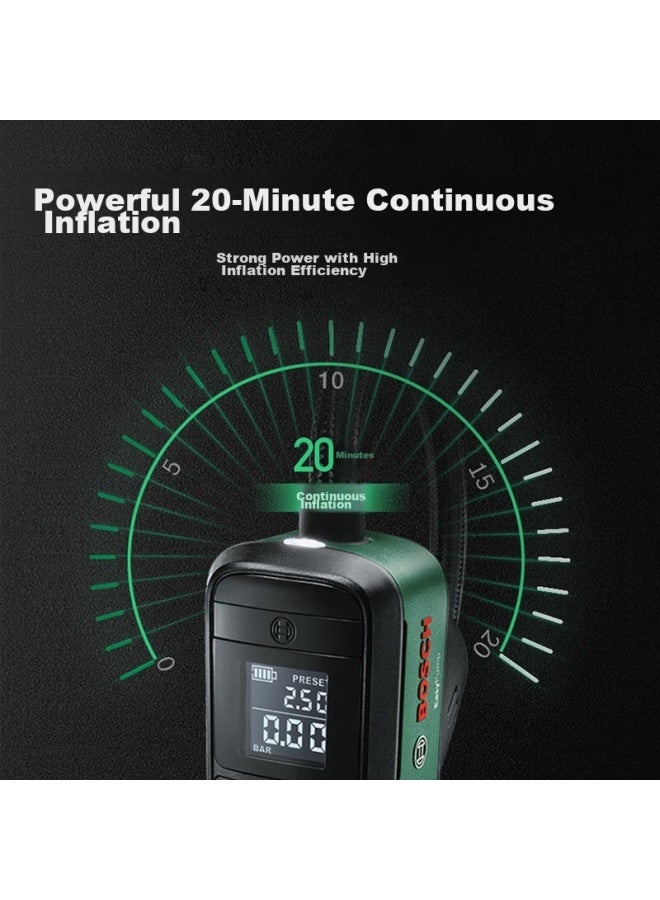 Bosch Car Air Pump, Tire Inflator, High-power Single-cylinder Portable Pump For Small Cars And Motorcycles - Image 2