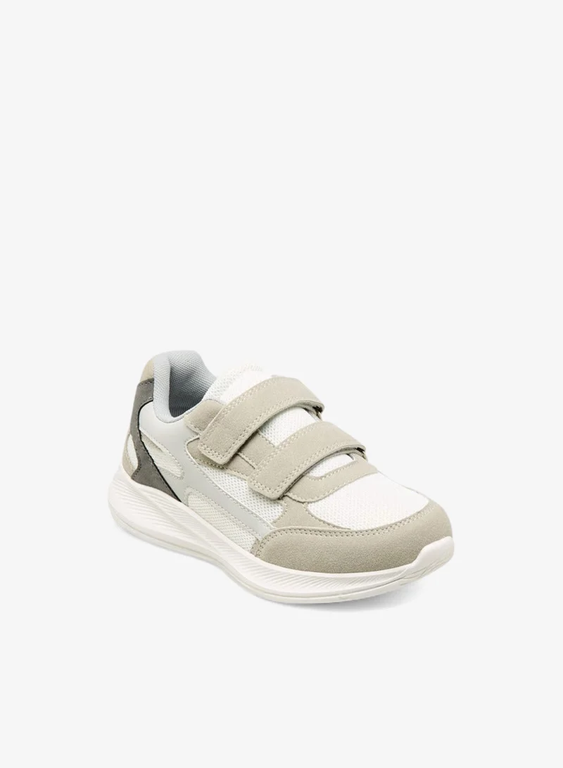 Mister Duchini Panelled Sneakers with Hook and Loop Closure