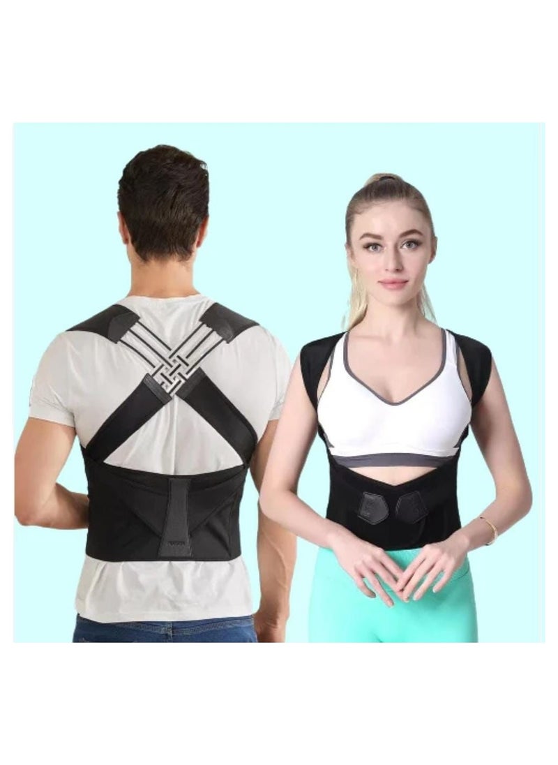 AMM Posture Corrector Posture Trainer for Women Men Adjustable Back Straightener Breathable Shoulder Strap Back Support for Back Neck and Shoulder"  - Image 4