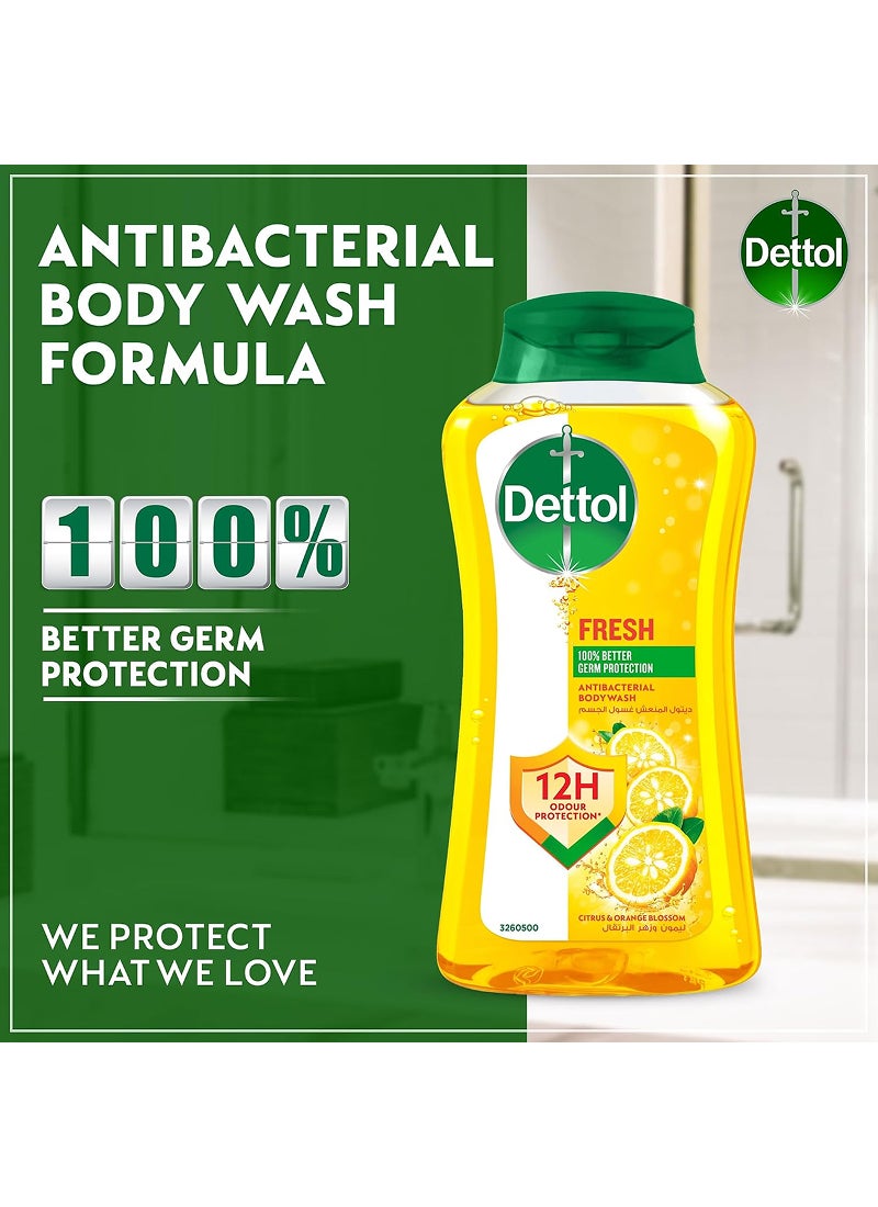 Dettol Fresh Antibacterial Citrus Body Wash, 500ml - Image 5
