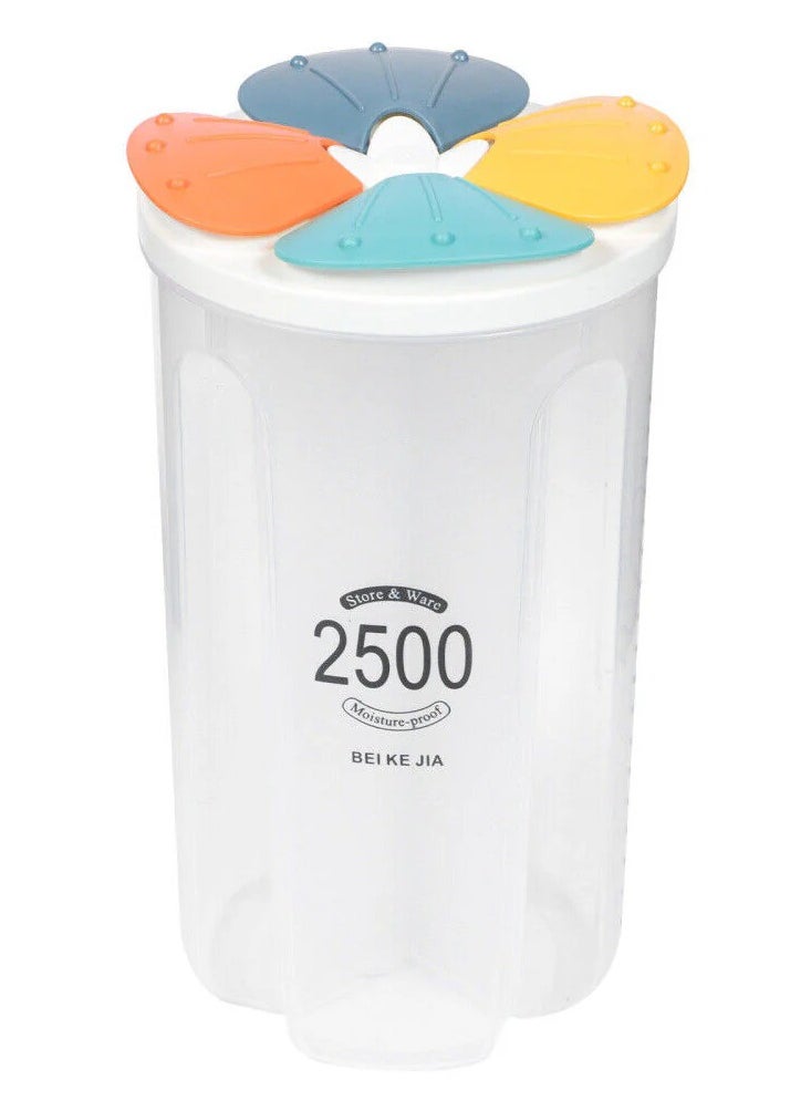 4 in 1 Cereal Storage Container 3L Cereal Container with Lids Airtight Food Storage Containers Durable Plastic Cereal Box Containers Food Grade and BPA Free Cereal