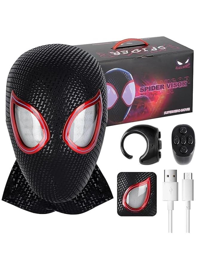 Spider Mask with Moving Eyes helmet Spide Cosplay Mask spides mascara suits cool stuff amazing hot realistic toys figure for boy teen Adult gifts for age 8-12 13 year old Super Hero costume - Image 1