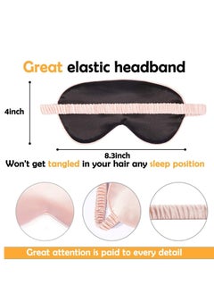 SYOSI Sleep Eye Mask Skin Friendly Modal Material Light Blocking Sleeping for Home Flight Shift Work Handmade Adjustable Strap Full Covers  - Image 5