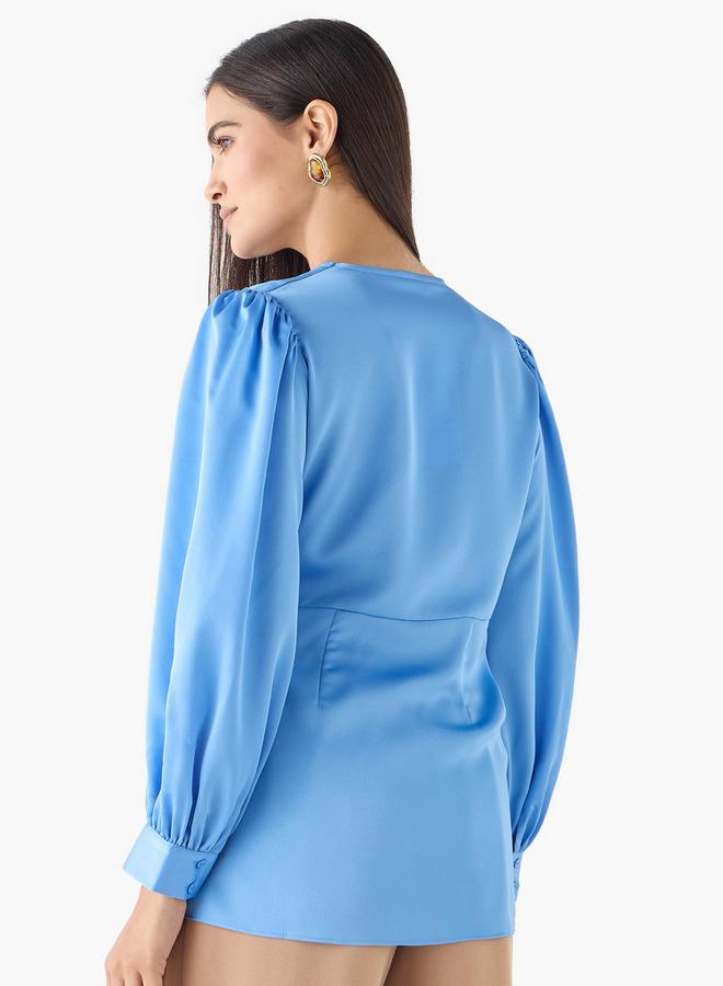 ايكونيك توب لف أنيق بحزام ربط - Image 3