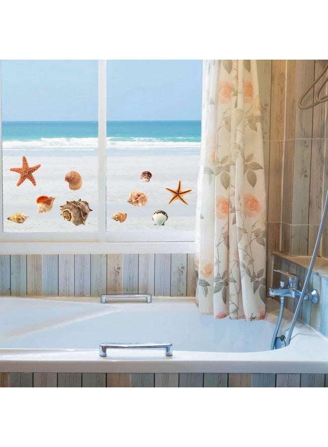 iinuu Shell Decals for Bathroom Laundry,Under The Sea Wall Decals(1) - Image 1