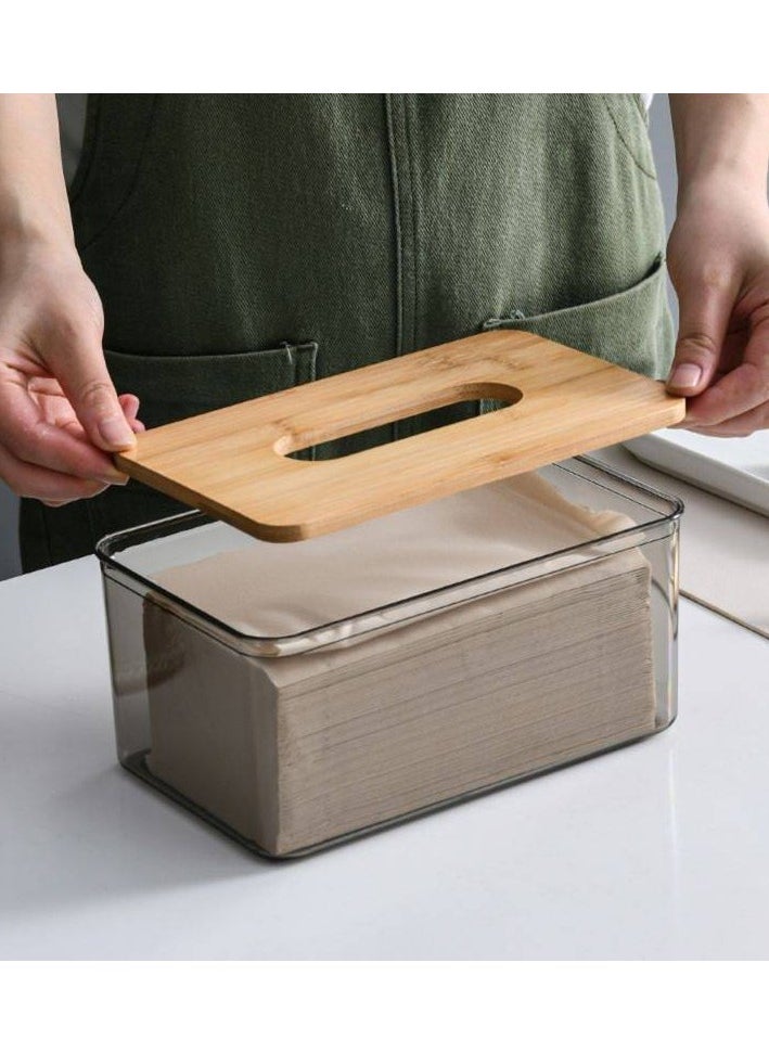 FALMER Transparent Tissue Box with a Simple and Innovative Design for the Living Room and Dining Room  - Image 2