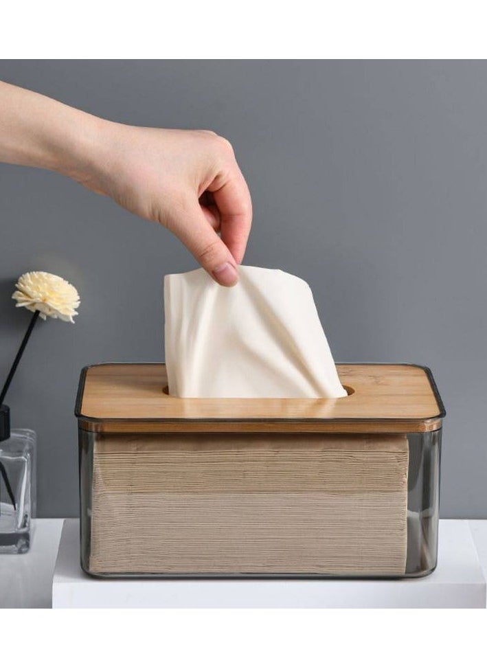 FALMER Transparent Tissue Box with a Simple and Innovative Design for the Living Room and Dining Room  - Image 1