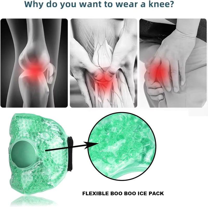 Coldcool Knee Cold PackGel Beads Knee Cold Pack for Injury Reusable Soft Gel Freeze Knee Wrap Ice Packs for Knee Surgery Joint Pain Arthrit and Chronchron Pain Relief Swelling Bruises2 PCS - Image 4