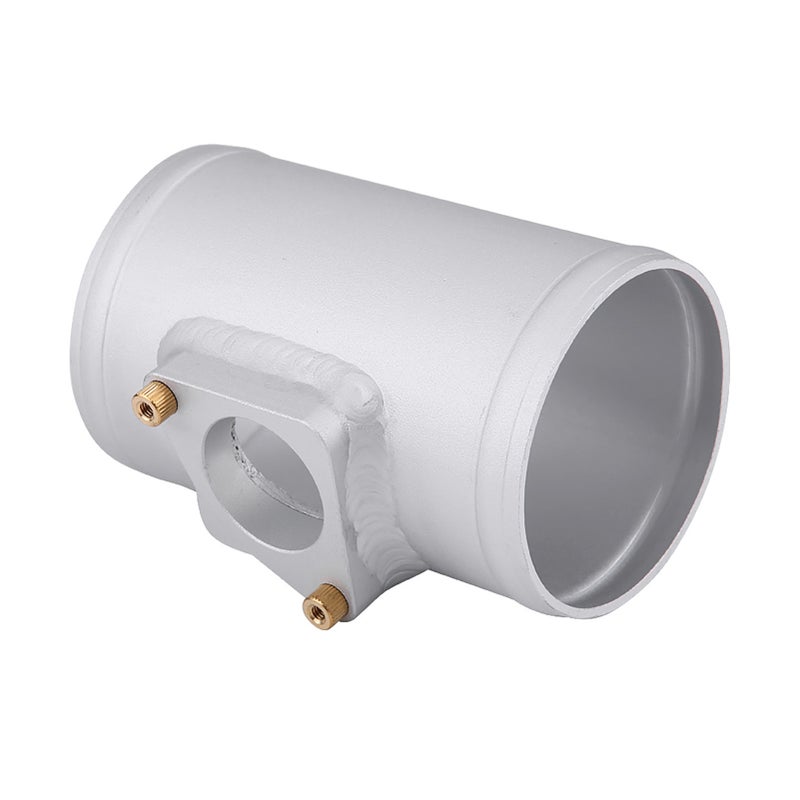Air Flow Sensor Base: 12cm Length Silver Billet Aluminum - High Temp Corrosion Resistance, Fuel Efficient Power Boost Air Flow Sensor Bracket for Mazda, Suzuki Intake Systems - Image 2
