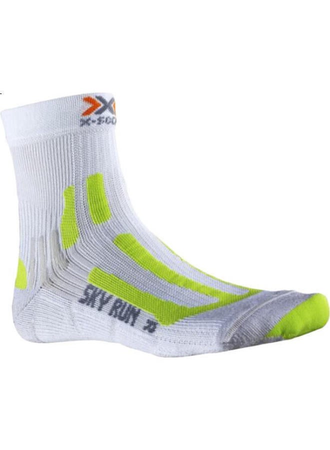 Xbionic Men'S And Women'S Marathon Silver Stockings V2.0 W191 White/Green Yellow 22.5Cm-24(35-38) - Image 3