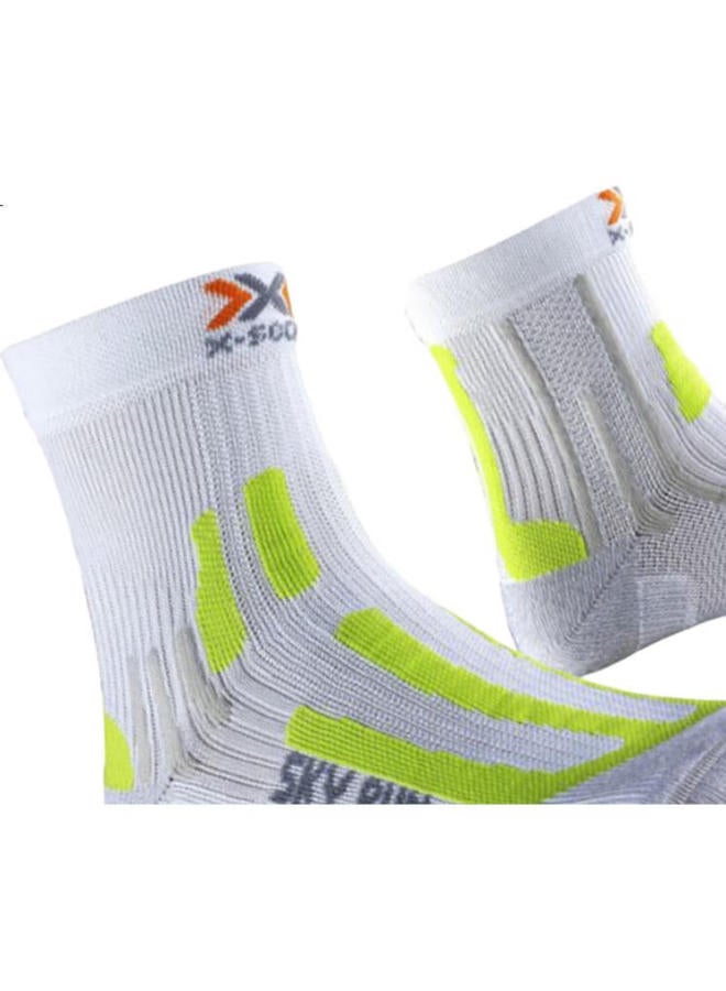 Xbionic Men'S And Women'S Marathon Silver Stockings V2.0 W191 White/Green Yellow 22.5Cm-24(35-38) - Image 1