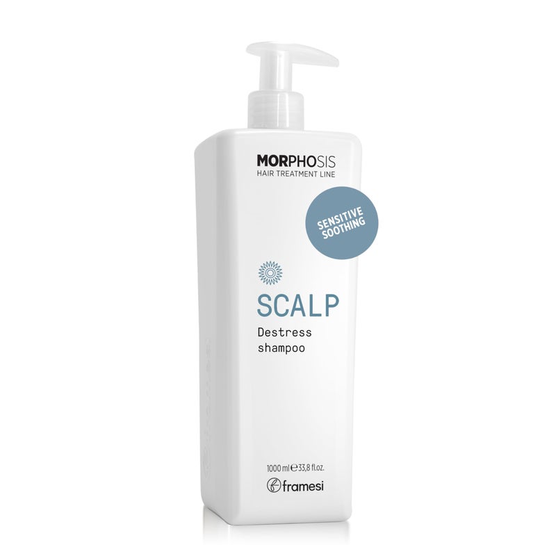 FRAMESI Morphosis Scalp Destress Shampoo 33.8 fl oz, Soothing Shampoo for Sensitive Scalps, Natural Ingredients and pH Balanced - Image 1