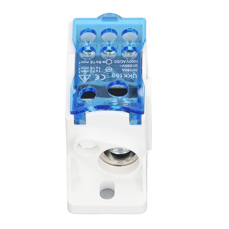 UKK160 Terminal Block Box DIN Rail Mount Single Pole Electric Wire Junction Box for Distribution Cabinet 1000V AC DC - Image 5