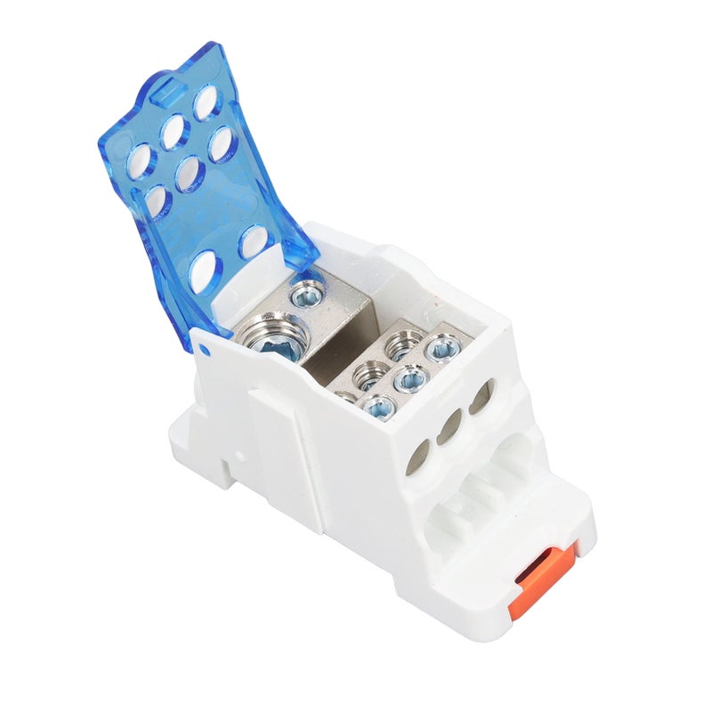 UKK160 Terminal Block Box DIN Rail Mount Single Pole Electric Wire Junction Box for Distribution Cabinet 1000V AC DC - Image 4