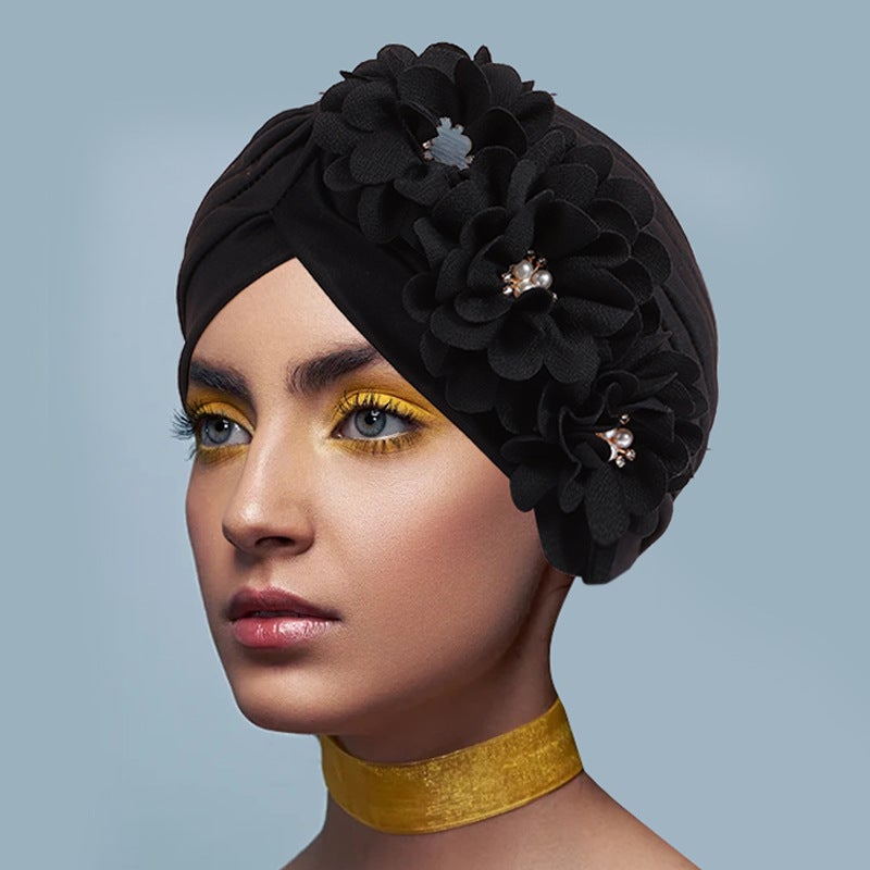 New Cap Three Layer Milk Silk Bronzing Braid Hat - Image 2