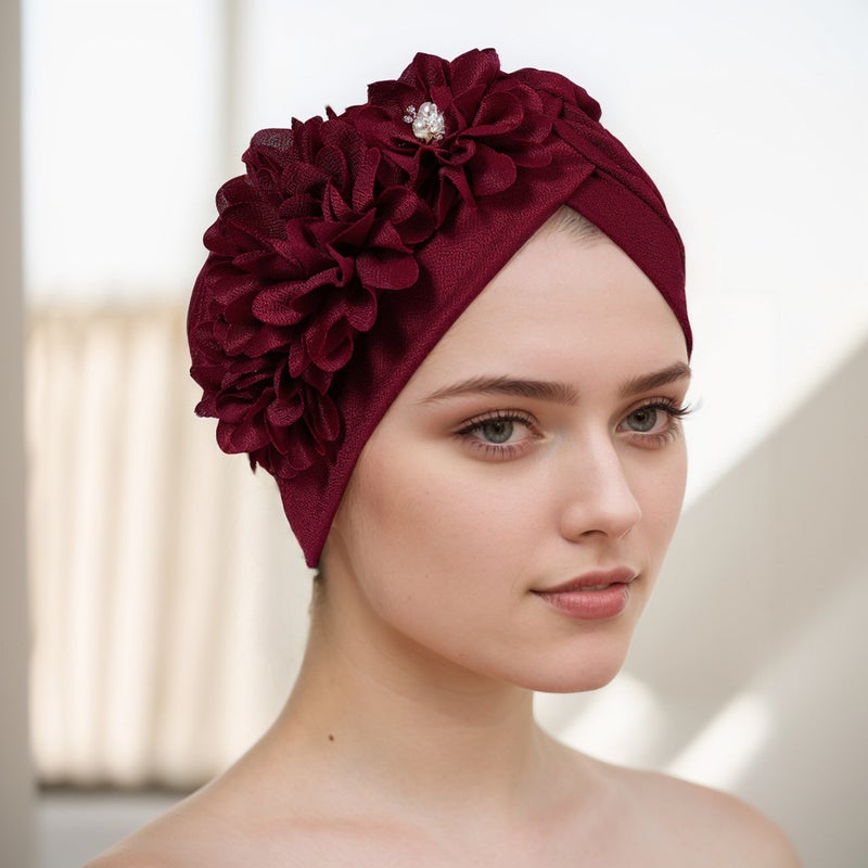 New Cap Three Layer Milk Silk Bronzing Braid Hat - Image 1