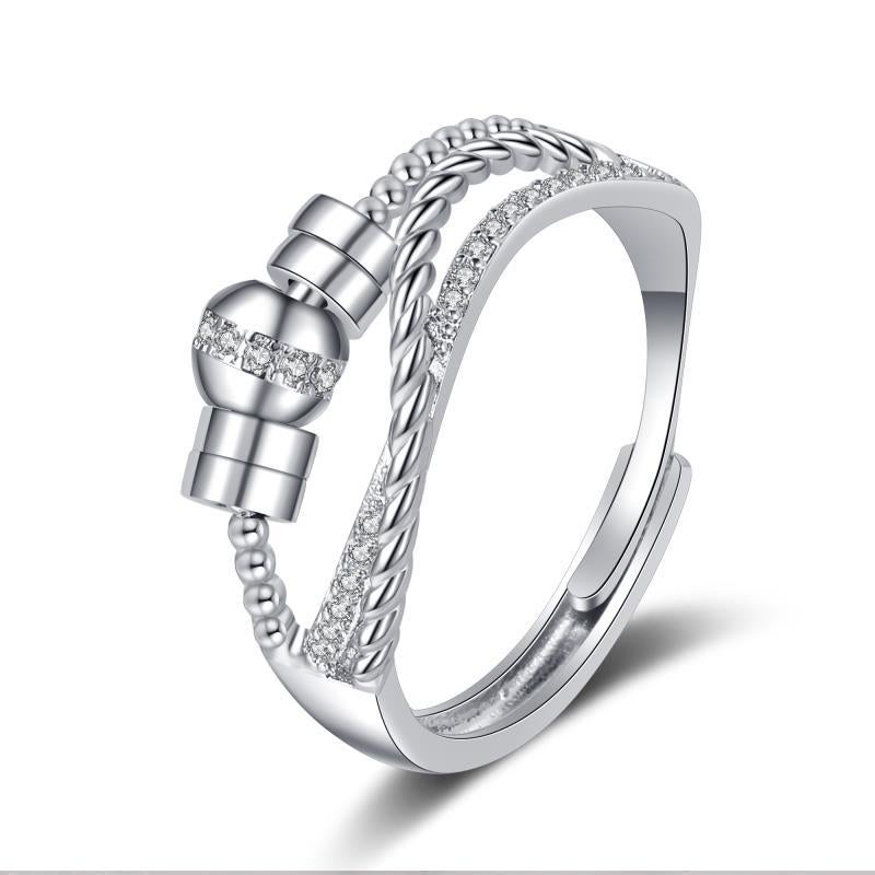 Europe and the United States  new anxiety temperament Internet famous smart ring female ins foreign trade hot sale light luxury exquisite food ringKL-054 KL-054