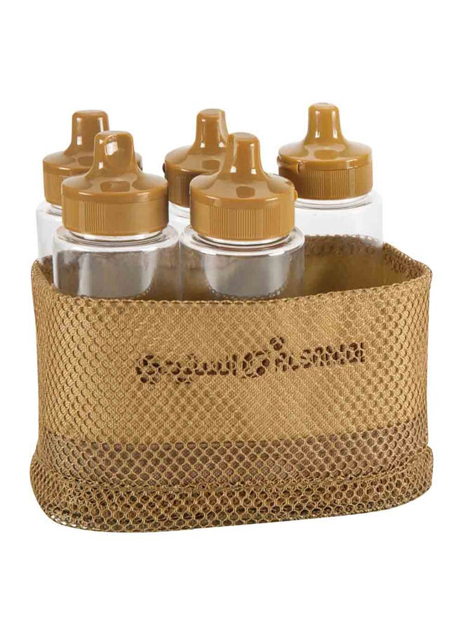 AL SANIDI lamps and spices set bag, Kaki, 22x12x18 Cm  - Image 3