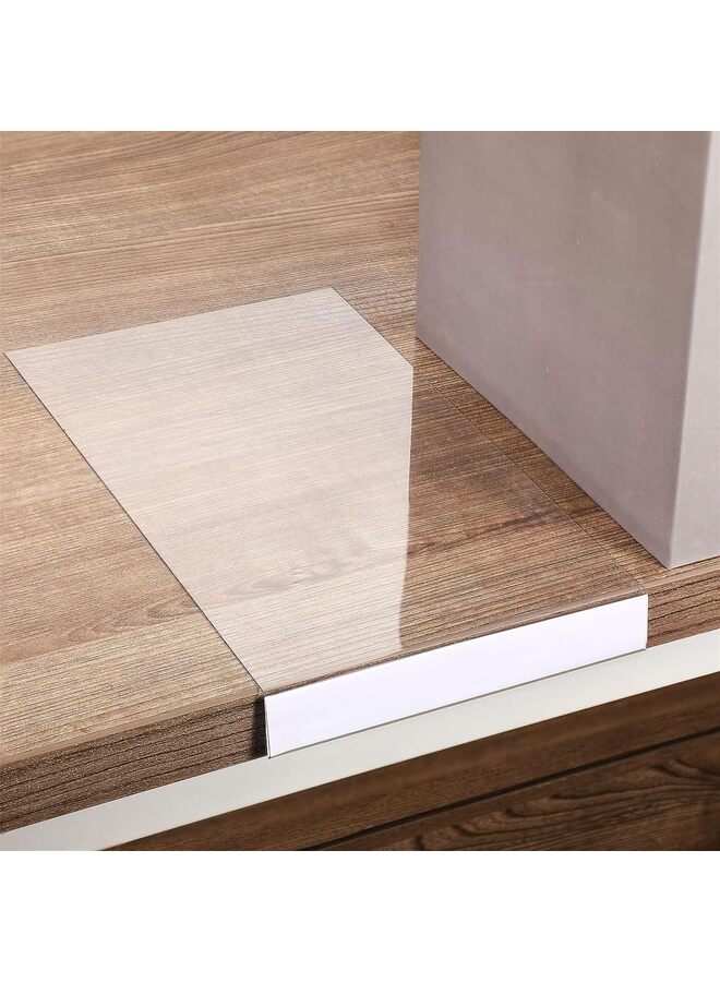 LAMAY 15 PCS Moveable Shelf Label Holders Clear Shelves Tags Moveable Library Shelf Markers Transparent Shelf Label Display Holder for Classroom Office Library Book Shelves (Size : 4CM) - Image 1