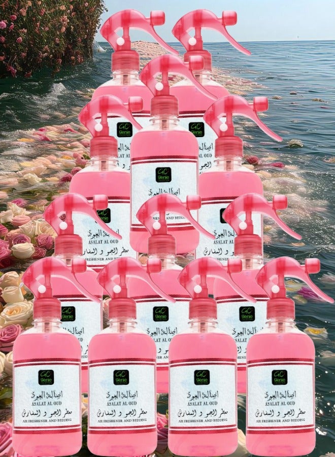 Genie Collection 12 Pieces Asalat Al Oud Air Freshener 500ML - Image 1