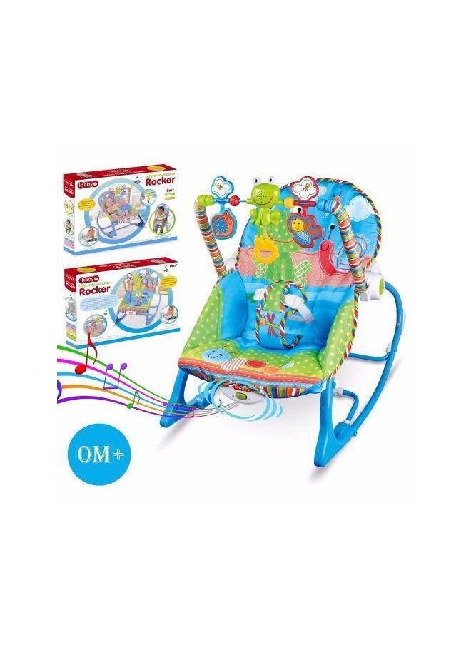 Generic Ibaby Infant To Toddler Baby Rocker With Musical Toy Bar & Vibrations - Multicolor 