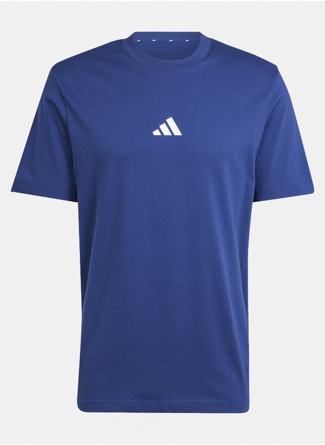 Adidas Essentials Small Logo Single Jersey T-Shirt  - Image 2