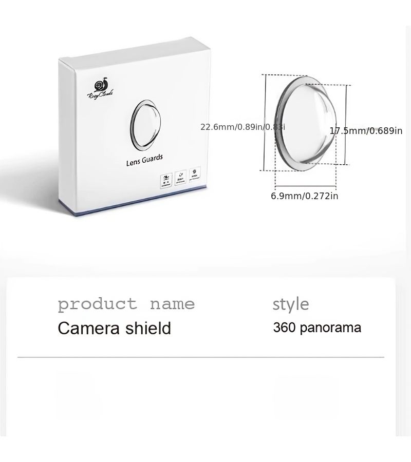 360 Panoramic Camera Protective Cover HD High Permeability Lossless Vision Car SUV Accessories - Image 3