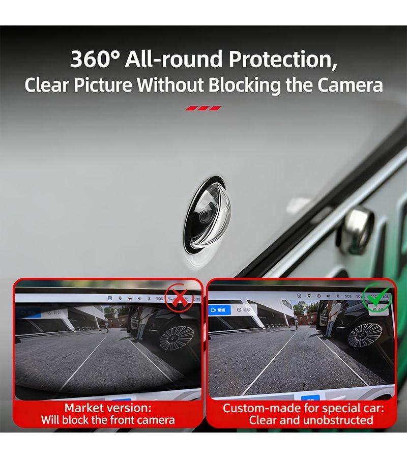 360 Panoramic Camera Protective Cover HD High Permeability Lossless Vision Car SUV Accessories - Image 5