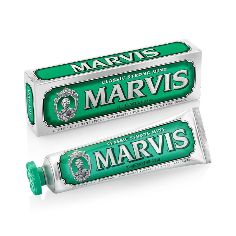 Marvis Classic Strong Mint Toothpaste, 3.8 oz (Pack of 1) - Image 1