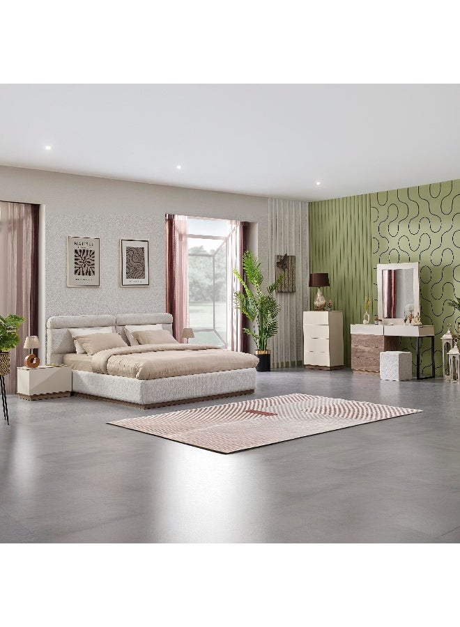 Home Box Leona 6-Piece King Bedroom Set - 180x200 cm - Image 2