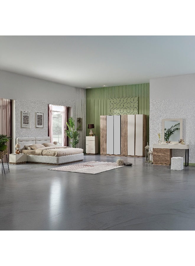 Home Box Leona 6-Piece King Bedroom Set - 180x200 cm - Image 1