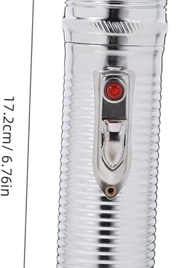 Vintage Metal Handheld Flashlight Retro Classic Torch For Camping Collectors Decor - Image 3