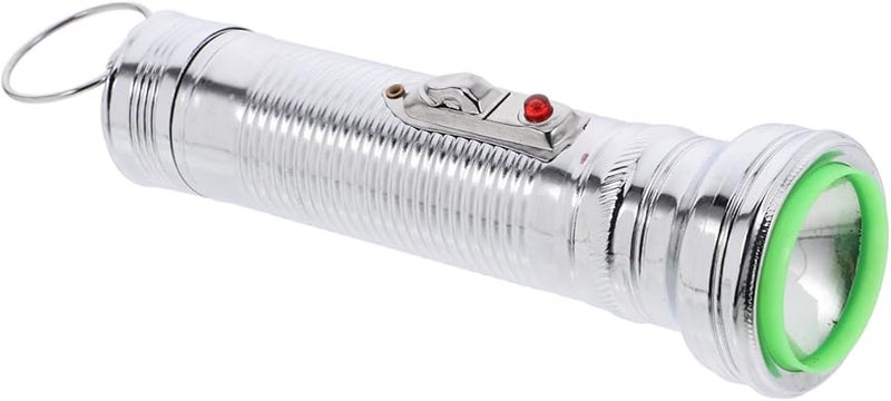 Vintage Metal Handheld Flashlight Retro Classic Torch For Camping Collectors Decor - Image 2