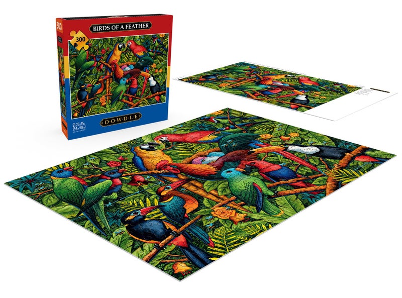 Buffalo Games - Eric Dowdle - Birds of a Feather - 300 Piece Jigsaw Puzzle for Adults Challenging Puzzle Perfect for Game Nights - Finished Size is 21.25 x 15.00 - Image 4