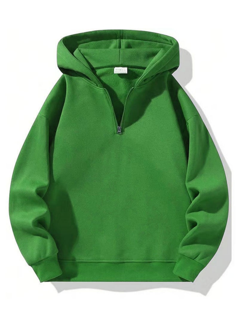 KUYING Casual Zipper Hoodie Loose Sports Hoodie  - Image 1
