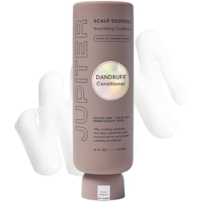 Jupiter PHYSICIAN-FORMULATED SCALP BALANCING CONDITIONER FOR DRY, ITCHY, OILY, FLAKY SCALP, SULFATE FREE, NATURAL FRAGRANCE - VEGAN - COLOR SAFE & PARABEN FREE CONDITIONER FOR WOMEN & MEN - Image 2