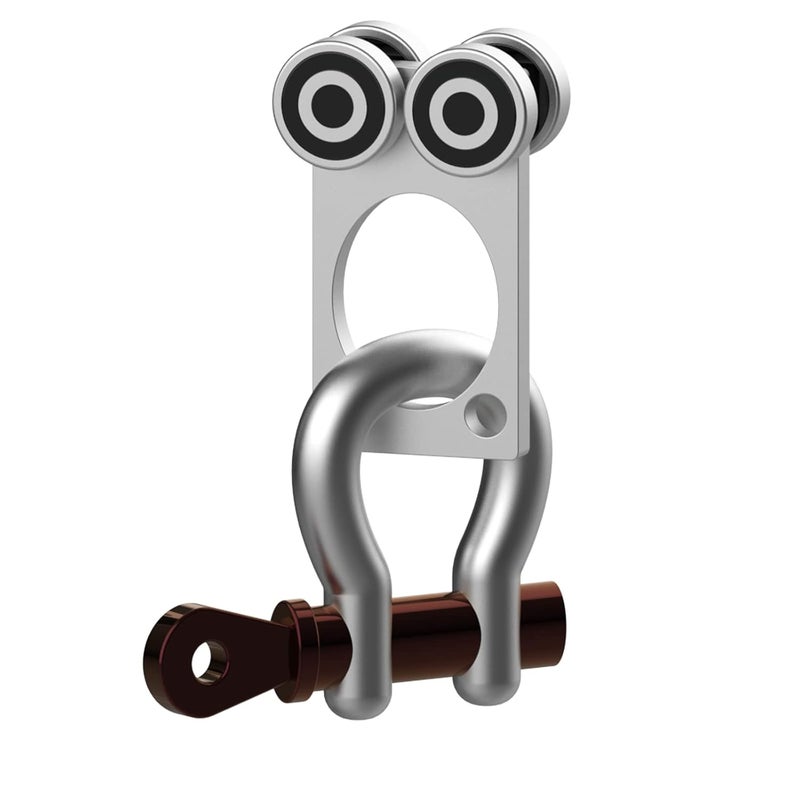Fuperoo 4Wheel Trolley Assembly Rollers.Bearing Trolley Assembly.The top of The Trolley has Room for Set Screws, Allowing The use of a 1-5/8" high Strut Channel - Image 5