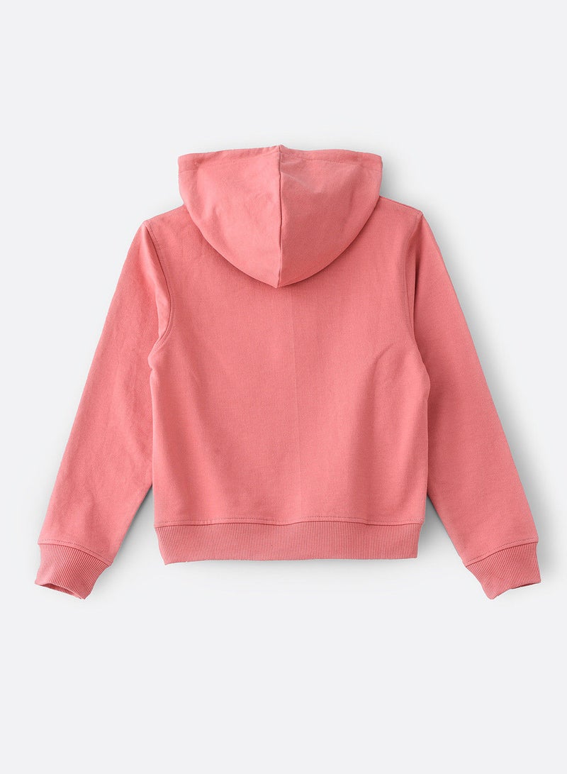 Sweat top with print at front