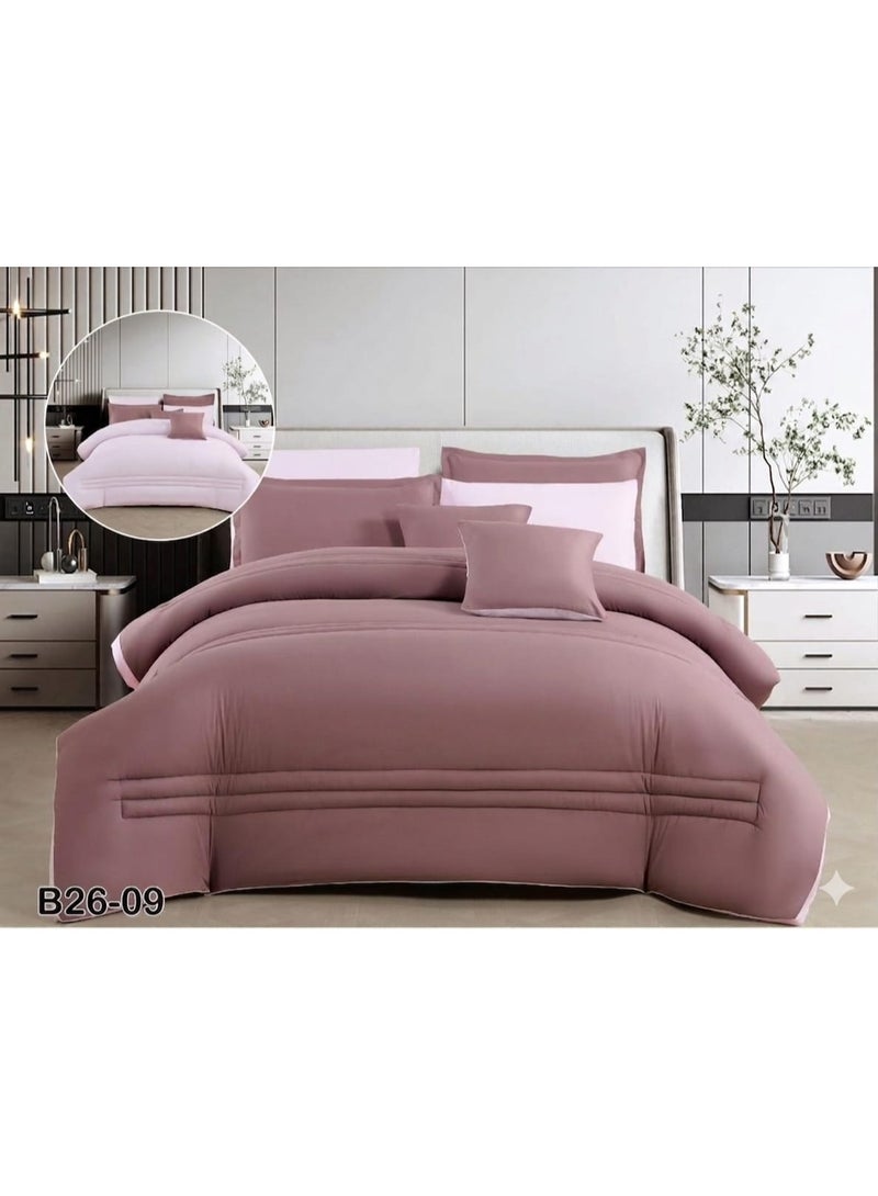 8-piece double-sided summer bed sheet set – reversible double design, ultra-soft and elegant hotel touch - Image 1