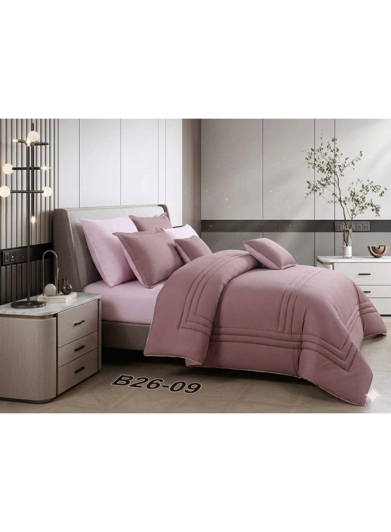 8-piece double-sided summer bed sheet set – reversible double design, ultra-soft and elegant hotel touch - Image 3