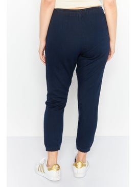 Levi's Women Regular Fit Plain Jogger Pants, Navy  - Image 3