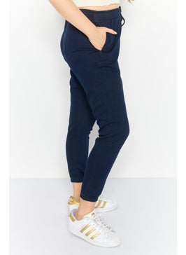 Levi's Women Regular Fit Plain Jogger Pants, Navy  - Image 2