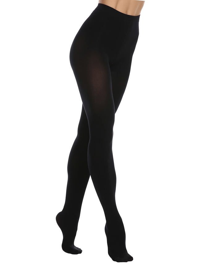 EVERSWE Women's 80 Den Soft Opaque Tights, Women's Tights, Totally Black, S-M - Image 1